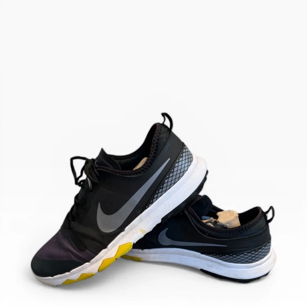 Nike Men's Black and Purple Athletic Golf ⛳️ Shoes
